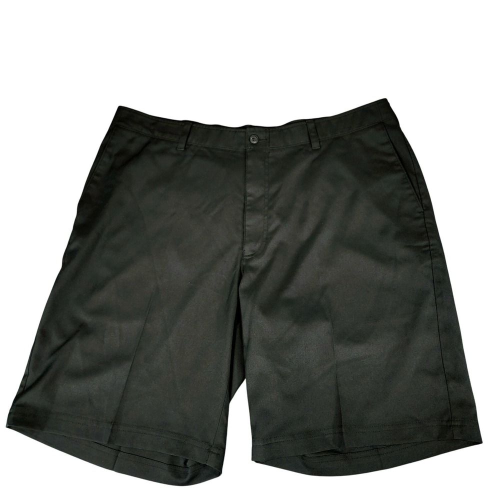 PGA Tour Golf Short sz 40 Men Black‎ Nylon Zip Pocket Performance Athletic 10"